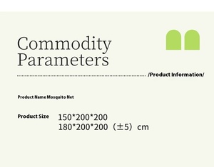 Sang trọng Cung điện Hoàng gia giường tán vuông có thể gập lại cắm trại lưới chống muỗi cho giường - Product Image 6