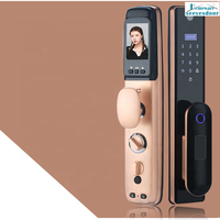Foshan-manija de puerta de seguridad para apartamento, cerraduras eléctricas digitales inteligentes con huella dactilar, sin llave