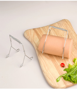 Clip à chou en acier inoxydable 304, réutilisable, outil <span class=keywords><strong>de</strong></span> cuisine et <span class=keywords><strong>de</strong></span> pâtisserie, outil auxiliaire <span class=keywords><strong>de</strong></span> friture, 10 pièces - Product Image 6