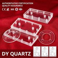 Placa de Vidrio de Cuarzo Transparente, Disco de Vidrio Mecanizado por CNC, Muestras de Prueba, Lámina de Vidrio de Cuarzo, Servicio de Corte y Procesamiento