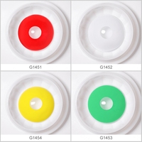 Lentilles de contact coréennes UV Glow de 17 mm de grand diamètre, Pseyeche 17 mm, lentilles de contact sclérales lumineuses pour Halloween, lentilles de contact folles