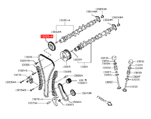 AUFERAY OE 13025-3AA0D Nouveau Régulateur <span class=keywords><strong>de</strong></span> Distribution en Acier HR15 pour Moteur Infiniti X-TRAIL Garantie 1 An - Product Image 6