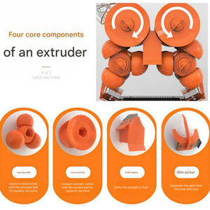 Máquina Expendedora Automática Comercial de Jugo de Cítricos con Motor, 20 <span class=keywords><strong>Naranjas</strong></span>/min, 120W de Potencia, <span class=keywords><strong>para</strong></span> Naranja, Limón y Lima - Product Image 3