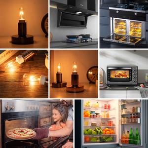 Lampe de <span class=keywords><strong>hotte</strong></span> T25 à vente directe d'usine avec douille E14, <span class=keywords><strong>ampoule</strong></span> halogène incandescente <span class=keywords><strong>40W</strong></span>, verre, blanc chaud 2700K, dimmable - Product Image 5