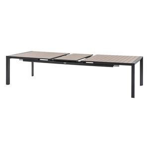 Meubles de jardin de luxe, <span class=keywords><strong>table</strong></span> extensible en <span class=keywords><strong>aluminium</strong></span>, plateau en teck, <span class=keywords><strong>table</strong></span> de salle à manger de restaurant en plein air pour <span class=keywords><strong>10</strong></span> <span class=keywords><strong>personnes</strong></span> - Product Image 3