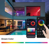 C104Z Controlador RGB de 4 zonas MESH Remote GroupSync Tuya Smart Zigbee Mini 12/24V PWM Cambio de color Decoración Controlador LED RGBW