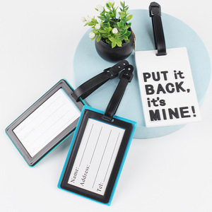 Etiquetas de Equipaje Personalizadas de PVC y Goma Suave con Letras, Etiquetas de Identificación de Equipaje Modernas para Evitar Pérdidas - Product Image 2