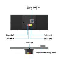 Panneau de commande intelligent KNX Zigbee avec écran tactile en aluminium, interrupteur intelligent entièrement automatique pour la domotique