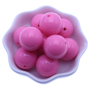 Grosir Warna Hijau Pucat 16Mm 20Mm Manik Plastik Bola Permen Karet Tebal Disko Besar untuk Kalung - Product Image 4