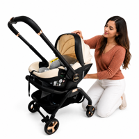 Poussette portable légère Kidilo personnalisée, pliable, avec cadre en alliage d'aluminium, capacité de charge de 15 kg, utilisation intérieure et extérieure, 0-6 ans