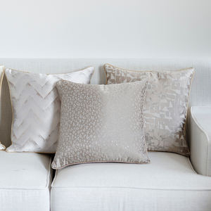 Innermor sarung bantal Jacquard mewah 18X18 inci, sarung bantal lempar geometris gaya Eropa untuk dekorasi sofa ruang tamu portabel - Product Image 3