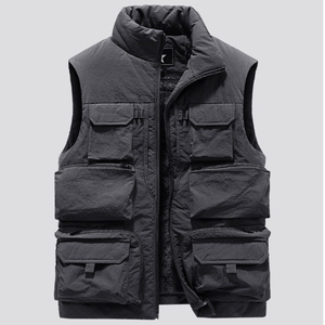 Soldes Exceptionnelles : Gilet Homme d'Extérieur - Veste Multi-Poches Coupe-Vent pour la Pêche, l'Escalade et la Randonnée - Tenue Décontractée - Product Image 3