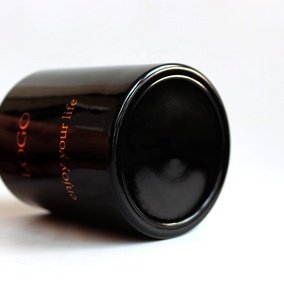 FENGJUN - Frascos de Vidrio Altos y Redondos para Velas, Color Rojo y Negro, Fabricante Profesional - Product Image 5