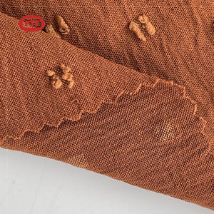 180D 100% पॉलिएस्टर कपड़े CEY Jacquard डॉट कपड़े रंगे क्रेप Airflow CEY कपड़े एक टोन Cey Dotty Uragiri महिलाओं के लिए पोशाक - Product Image 3