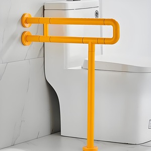 Barre d'appui de salle de bain en forme de U Ji Tu 60cm*70cm, rail de sécurité antidérapant pour personnes handicapées et personnes âgées, support pour toilettes - Product Image 2