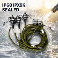 Cable Conector Circular Impermeable IP68 IPX9K de Aviación a Adaptador LP20 20A JST para Inversor Solar, Almacenamiento de Energía, Uso en Exteriores