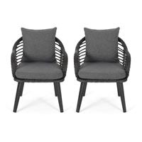 Mobilier de jardin Chaise œuf ou chaise de soleil moderne en rotin PE pour l'extérieur avec design de nouilles Météo