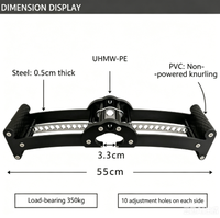Accessoire de fitness multi-prise rotatif pour barre dorsale 360° °   Barre de traction latérale pivotante pour l'entraînement de force et la musculation à domicile