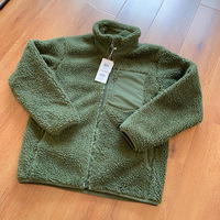 Veste Safari Décontractée Automne-Hiver pour Hommes et Femmes, Coupe-Vent Extérieur en Polaire Polaire XL, Épaisse, Tissage Lâche, Laine d'Agneau Teinte Unie