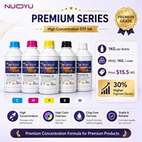 Pigment numérique à base d'eau CMYK Blanc haute concentration NUOYU pour sublimation, 1000ml 1KG, haute luminosité des couleurs, résistant à la chaleur