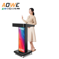 Podio LED AOWE para Conferencias y Discursos, Señalización LED con Control Remoto, Equipo para Auditorios y Salas de Conferencias