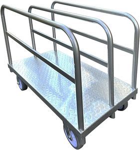 Carretilla de Plataforma Resistente 8 en 1 de 3500 Libras, Carretilla de Acero con <span class=keywords><strong>Ruedas</strong></span> Giratorias con <span class=keywords><strong>Freno</strong></span> - Product Image 4