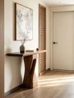 Console d'entrée en pin massif style Wabi-sabi, table de luxe haut de gamme pour hôtel et maison, mobilier design avec fonction de démontage