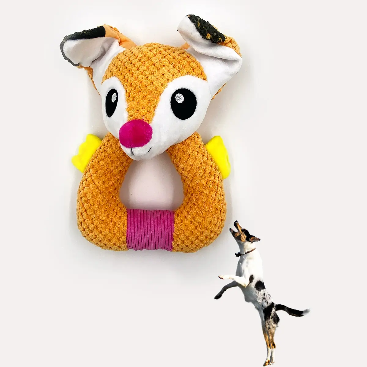 도매 여우 동물 봉제 강아지 씹는 장난감 퀴커와 귀여운 부드러운 애완 동물 개 봉제 사용자 정의 애완 동물 장난감