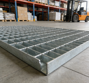 Grille en acier galvanisé haute résistance conforme à la norme ASTM A36 1m X 1m, Poids 8kg/m² <span class=keywords><strong>Prix</strong></span> pour la sécurité industrielle et le revêtement de sol - Product Image 1
