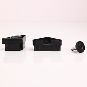 Adjustable Furniture Feet Triangular Black <b>Plastic</b> Leveling Foot For <b>Table</b> Easy Installation - Product Image 3