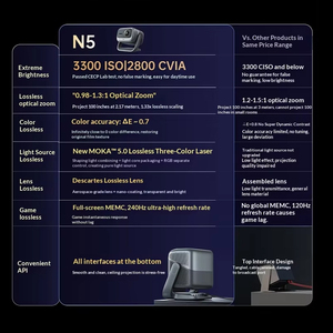 Proiettore JMGO N5 4K MALC 5.0 <span class=keywords><strong>Laser</strong></span> Tricolore 2800 Lumen CVIA con Zoom Ottico 1.93x Chip MT9681 - Product Image 2