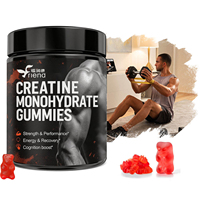 Gummies de créatine monohydrate en gros, formule et saveur personnalisées, fabrication OEM sous marque privée