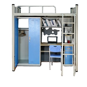 <span class=keywords><strong>Lit</strong></span> superposé en acier à deux étages <span class=keywords><strong>Lit</strong></span> superposé vintage en métal <span class=keywords><strong>avec</strong></span> tiroirs <span class=keywords><strong>Lit</strong></span> superposé en acier démontable <span class=keywords><strong>avec</strong></span> <span class=keywords><strong>bureau</strong></span> et armoire - Product Image 3