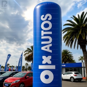 Tótem Inflable Gigante de 3m con Logotipo Personalizado, Pilar Publicitario Inflable con Iluminación LED para Circo, Carnaval, Decoración de Eventos, Fiestas, Promoción - Product Image 3