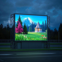 Écran LED fixe extérieur P4mm, mur d'affichage média, montage mural, étanche pour bâtiment