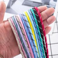Fil acrylique coloré à pois de 5 mm, mélange de fils, corde ronde tressée, résistante à l'usure, corde Miu pour pendentif tissé en DIY, vêtements, ceinture, chapeau