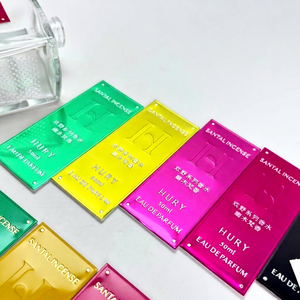 Customized Luxury Perfume Bottle Shiny/matte Gold/Silver <b>Waterproof</b> Adhesive Stamping Embossed Foil Sticker <b>Labels</b> - Product Image 1