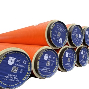 Tubería de Acero al Carbono Preaislada con Espuma de Poliuretano Rígida y Funda Anticorrosiva de HDPE para Aislamiento de Tuberías - Product Image 1