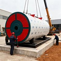 Chaudière à eau chaude horizontale à tubes de fumée au gaz naturel/au mazout Zhongxin, rendement thermique de 95%-98%, garantie 1 an