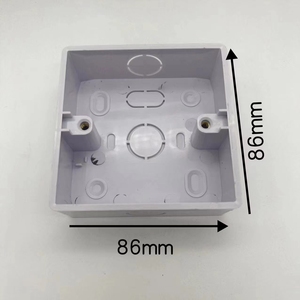 Caja inferior de enchufe de interruptor montado en la pared montado en superficie ignífuga Caja inferior de enchufe de plástico Pvc - Product Image 5