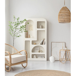 Casillero moderno para sala de estar, armario de diseño blanco francés, almacenamiento de madera <span class=keywords><strong>Vintage</strong></span>, aparador decorativo, vitrina, estantería - Product Image 3