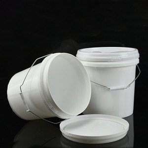 מיכל מזון קטן 1 ליטר דלי פלסטיק לחמאת בוטנים עמ 'סיטונאית מזון כיתה 5l עגול חלב דלי בליעה עם כברים - Product Image 5