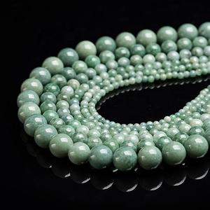 Natural Jadeite <b>Large</b> Hole Round <b>Beads</b> DIY Bracelet Necklace Manual Materials Factory Wholesale SZ01 - Product Image 5