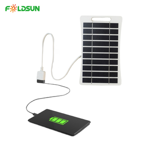 Panneau <span class=keywords><strong>solaire</strong></span> monocristallin Mini RV Portable pour le camping <span class=keywords><strong>chargeur</strong></span> de batterie USB bon marché pour téléphones mobiles panneau de charge de Type PET - Product Image 1