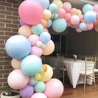 It is your Party — grand ballon Macaron en Latex, Kit à hélium de 24 pouces, rond, rose, violet, bleu, Kit pour fête d'anniversaire et de mariage
