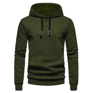 Sudadera con Capucha para Hombre, Talla Europea, Manga Larga, Casual, Primavera-Otoño, Diseño a Cuadros Transpirable con Bolsillo - Product Image 6