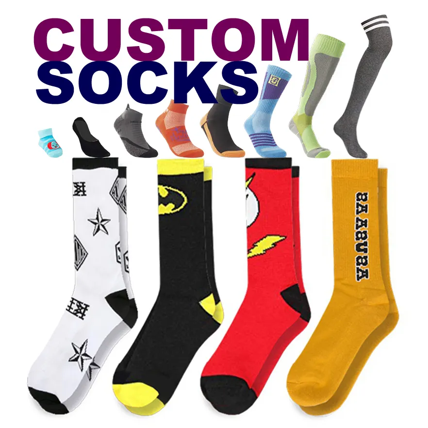 Made bamboo cotton design OEM custom logo white black crew socks sports socks men basketball socks elites