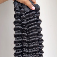 Extensions de cheveux humains brésiliens naturels noirs lisses, qualité Remy, double trame, 15A10-30 pouces, vente en gros