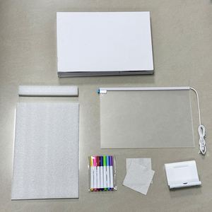 7 Color LED Drawing Pad Light-Up Acrylic <b>Message</b> <b>Board</b> with Luminous Stand for Home Desk Dry Erase <b>Board</b> - Product Image 6