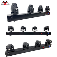 Luces Profesionales para Fiestas, Iluminación de Escenario Sharpy, Barra de Luces LED de 10W RGBW con 4 Cabezas Móviles, Luces para DJ, Control DMX512, 540° Pan/Tilt